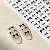 3PCS Cute Mini Bowknot Nail Stickers 3D Black Gold SilverSweet Ribbon Nail Decals Self‑Adhesive Bow Nail Slider Supplies 8*10cm