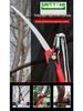 Aluminum Alloy Telescopic Pole and Pruner with High Branch Saw for Tree Pruning.