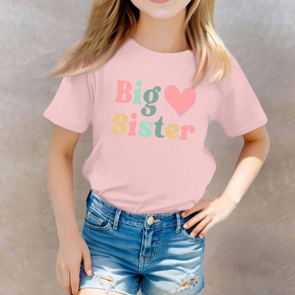 Toddler Girl Boy T-Shirts Kids Top Boys And Girls Printed Short Sleeved T-shirt