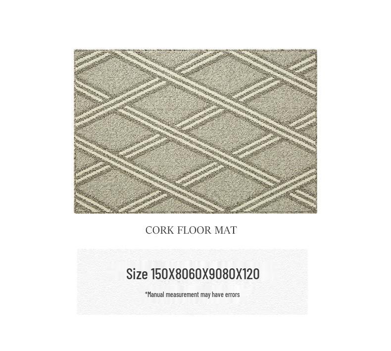 Nordic Style Luxury Entrance Mat - High-End, Non-Slip, Wear-Resistant Dust and Sand Scraper for Hallway and Living Room.