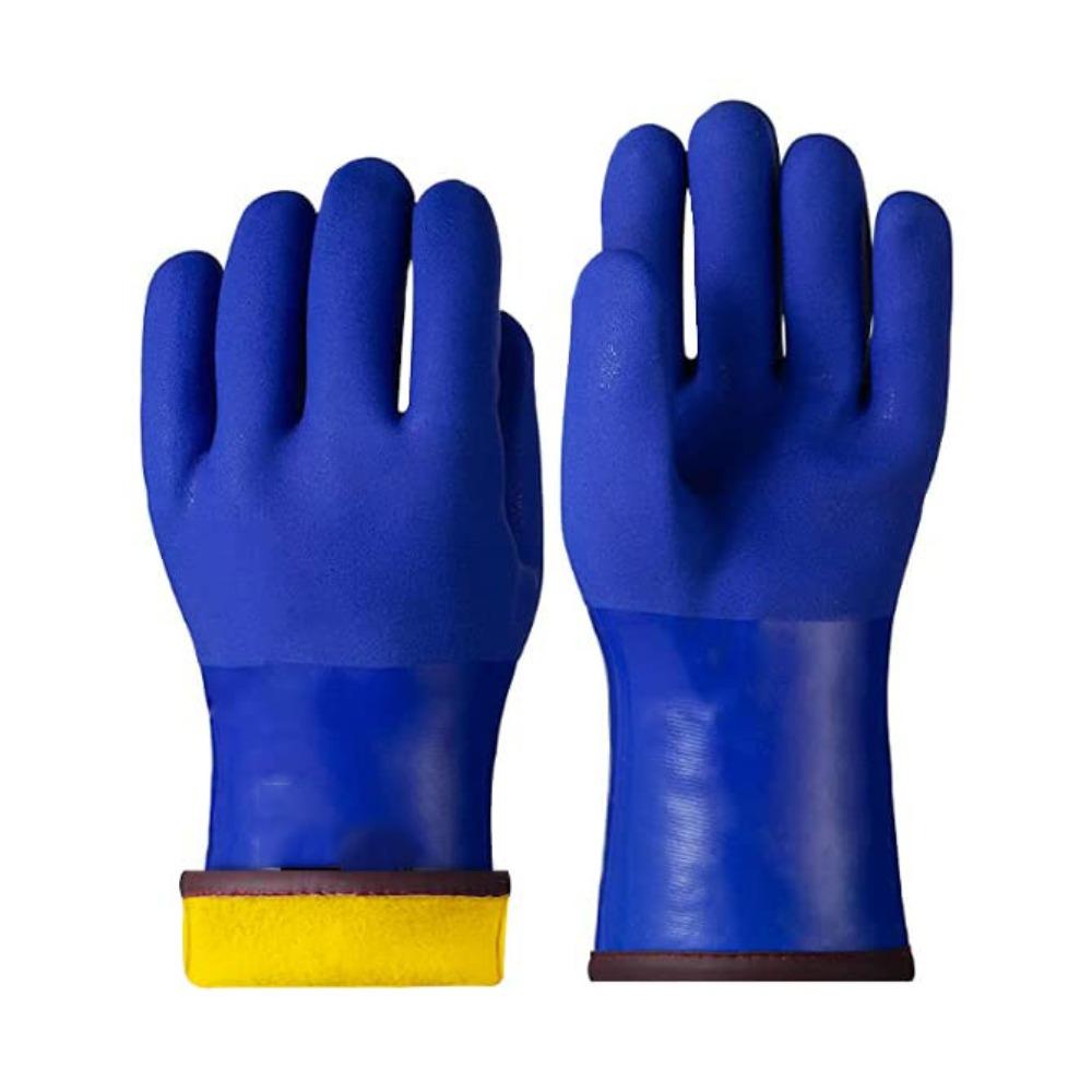 1Pair Thickening Welding Glove Blue Soldering Accessory Durable Works Gloves  Welding