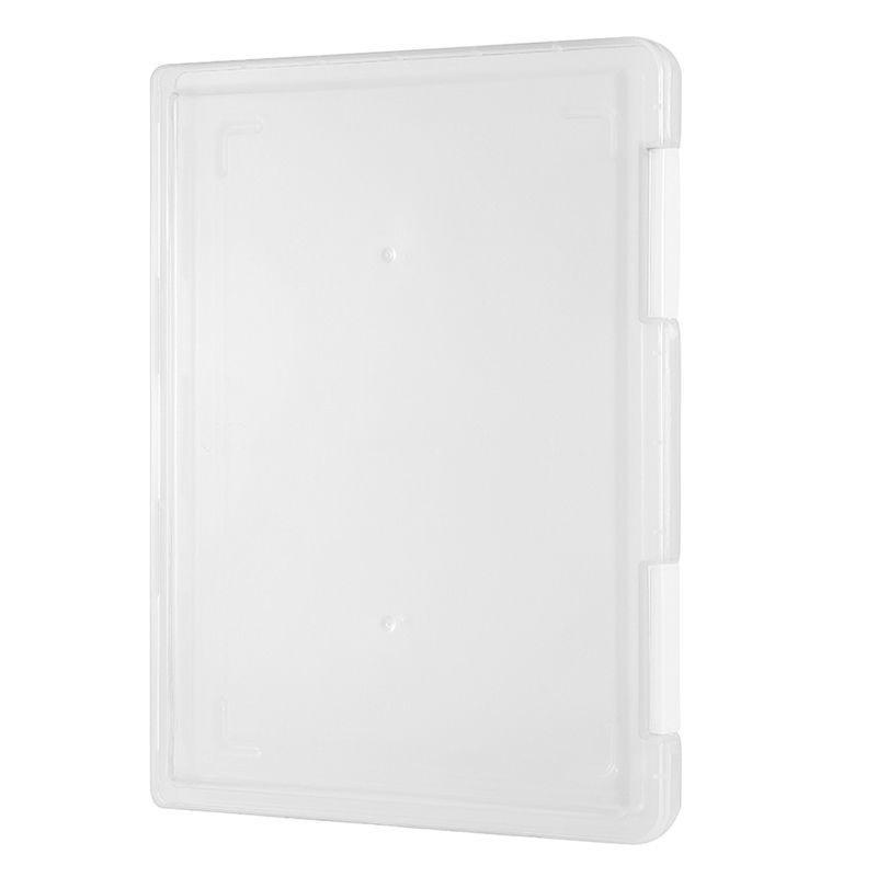 Transparent Plastic File Box for A4 & A5 Paper, Receipt Organizer for Office & School Supplies