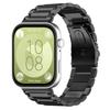 For Huawei Watch Fit 3 Band with Dual Press Buckle,3-Bead Steel Wrist Strap