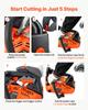 VEVOR Gas Powered Chainsaw 304.8 mm 25.4CC 0.75kW 2 Stroke Engine Chainsaw, for Wood Cutting, Tree Trimming & Land Clearing