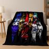 Cartoon BLUE LOCK Football Anime Isagi 3D Flannel Blanket,Warm and Cozy Soft Throw Blanket for Home Bedroom Bed Sofa Cover Kids