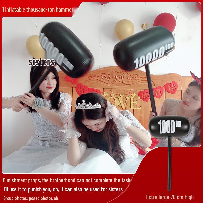 Bridal Prank Props: Groom's Morning Game Cards & Creative Photo Set