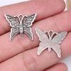10pcs Charms Butterfly Antique Silver Color Butterfly Pendant Charms Butterfly Charms For Jewelry Making
