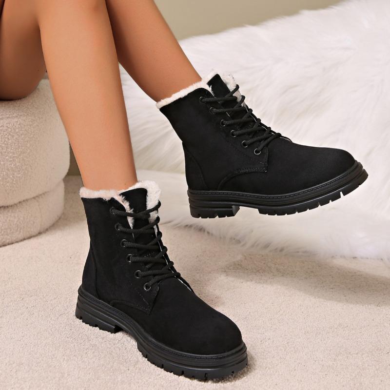 New winter Martin boots Source Snow boots Fleece thickened women's shoes Winter warm non-slip cotton boots