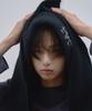 Ladeuedisyeon Lad Wool Knit Hooded Muffler_Black