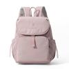 Solid Color Flap Backpack with Front Zipper Pocket Top Handle Adjustable Straps Casual School Daypack