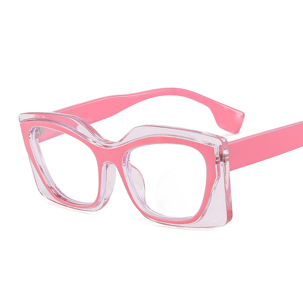 Women Colorful Square Frame Sunglasses Stylishable European and American Party Flat Mirror Polygonal Luxury Stylishy Sun Glasses