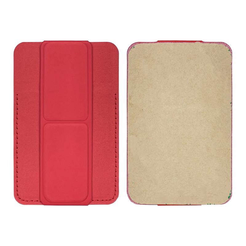 2 In 1 Phone Wallet Stick On Credit Adhesive Card Holder For Back Of Phone Case Pocket Card Slot Folding Kickstand Stand