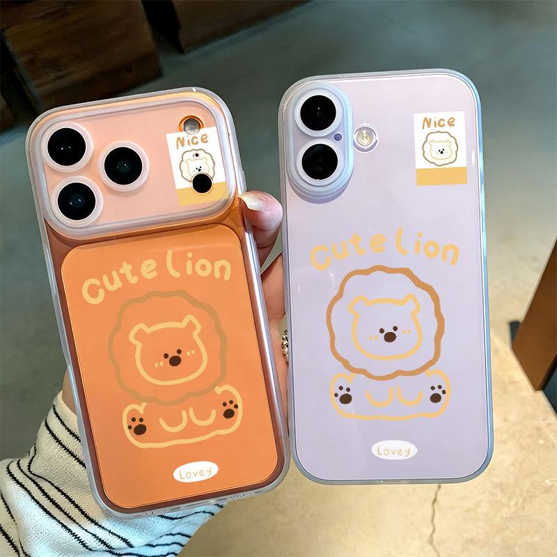 Eye-Catching Cartoon Apple 17 Pro Max Soft Phone Case - Drop-Proof with Integrated Camera Button