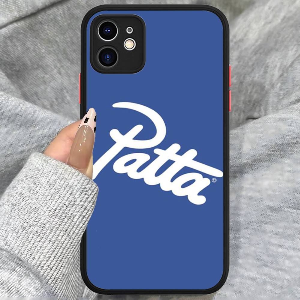 

Fashion P-patta For Silicone Matte Phone Case For IPhone 16 Pro Max 15 14 13 12 11 X XS MAX iphone 16 pro