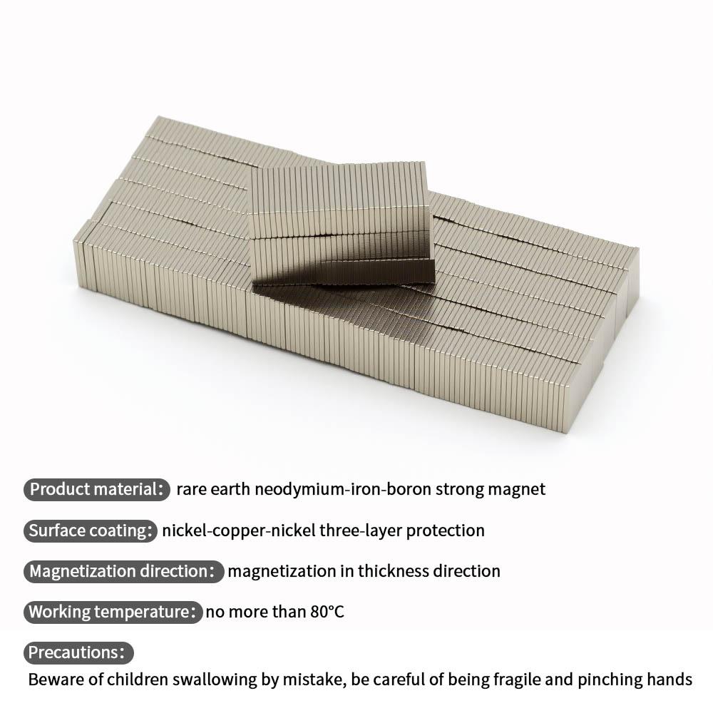 10x5x1mm Super Strong Neodymium Magnet N35 NdfeB Permanent Magnetic imanes Block Powerful Magnets Refrigerator Magnet