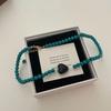 Cool Beaded Heart Choker Necklack Beaded Pendant Necklace Striking Beaded Collar Necklace Perfect Gift for Woman Girls