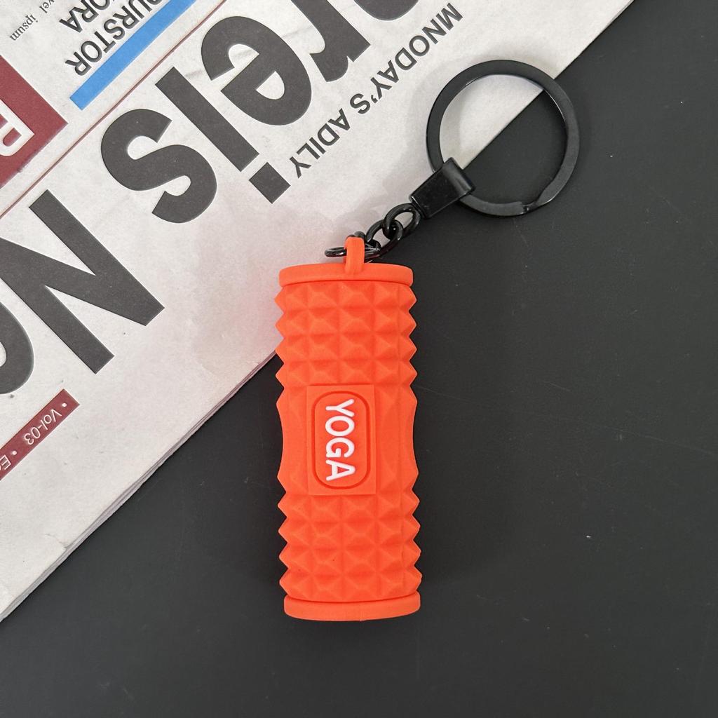 Fitness Series Gummi-Schlüsselanhänger: Hantel- & Kurzhantel-Anhänger für Geschenke