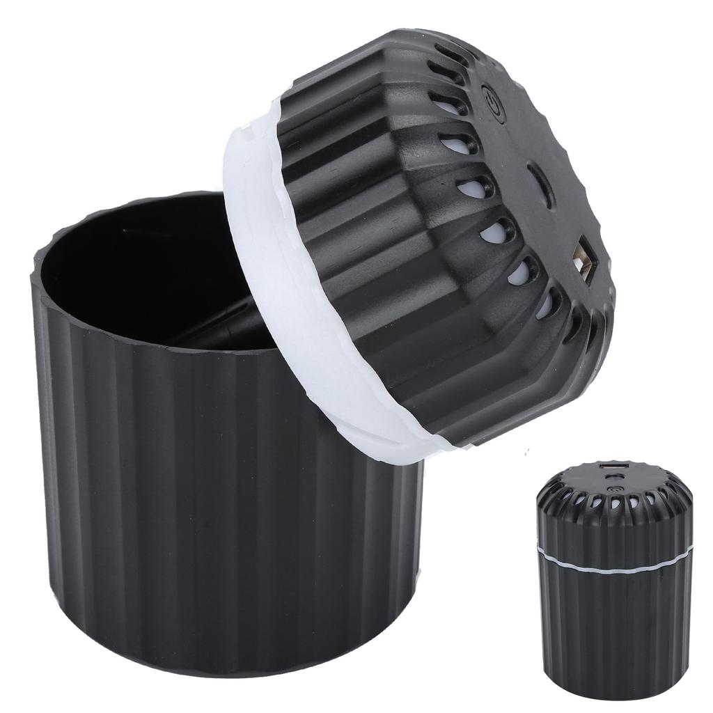 Portable Mini Humidifier 200ml Large Capacity USB Powered Mute Humidification for Home OfficeBlack