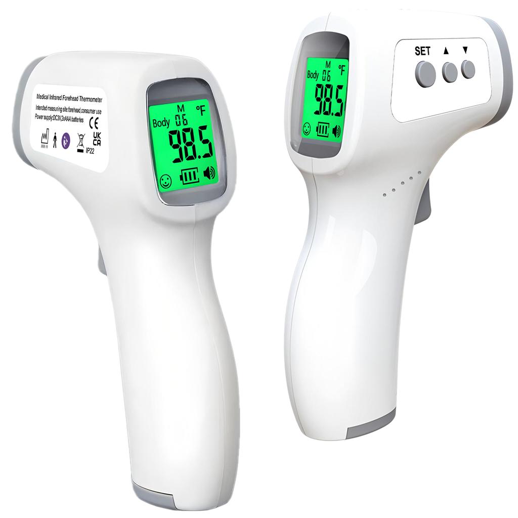 Medical-Grade Non-Contact Infrared Thermometer & Oximeter | Ear & Body Temperature Measurement | For Infant Adult Household Use