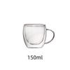 Transparent Double-Layer Insulated Glass Cup - Creative Large Capacity for Coffee, Tea & Wine