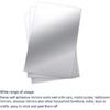 BBTO 10 Pieces Self Adhesive Acrylic Mirror Tiles 6 x 9 Inch Flexible Rectangular Mirror Sheets Wall Stickers for Home Living Room Wall Decor