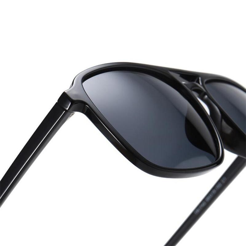 Double Beam Big Frame Square Myopia Sunglasses Unisex Driver Prescription Lenses Eyeglasses Diopter 0 -0.5 -0.75 To -6