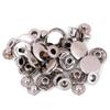 50set Durable Brass Snap Fasteners Round Shape 10mm Diameter Press Studs Metal Button Snaps Diy Sewing