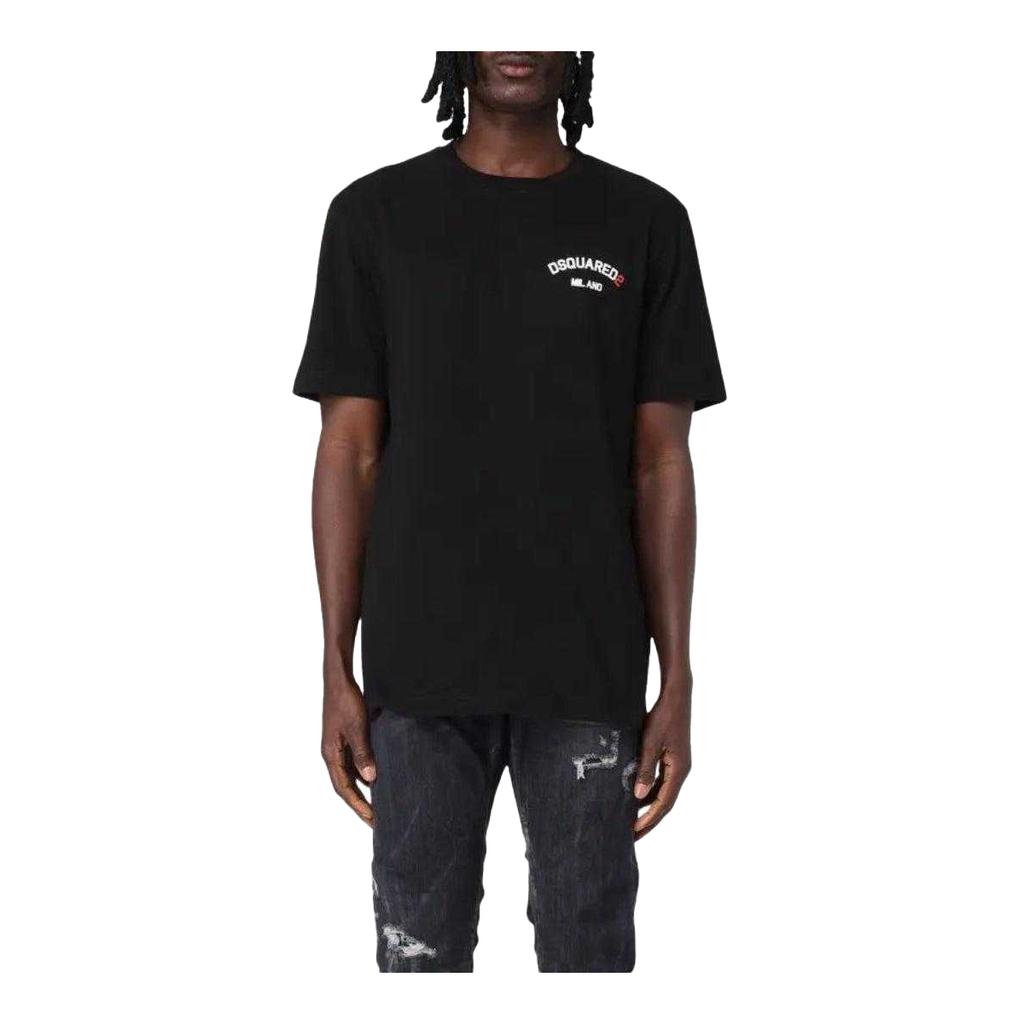 DSquared2 Unisex Adult Rubberised Logo Cotton Regular T-Shirt