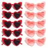 10pcs Peach Heart Glasses Frame Novelty Combination New Trendy Casual Daily Decoration Props for Men and Women Same Style Party
