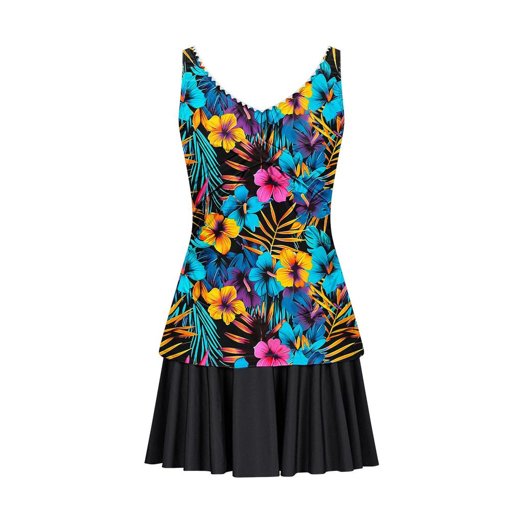 Damen Zweiteiliger Modischer Sexy Bedruckter Badeanzug mit Gepolsterten Cups und Bügeln, Kostenlos