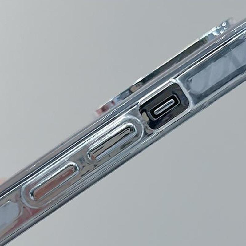 For iPhone 15 Pro Max Case Tulip Flower Pattern Printing Soft TPU Phone Cover