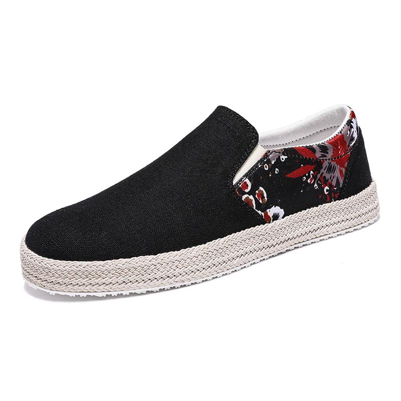 

Классические мужские парусиновые туфли эспадрильи летние дышащие повседневные туфли мужские мокасины удобные мужские ленивые туфли для вождения лодки для мужчин 39 чёрный