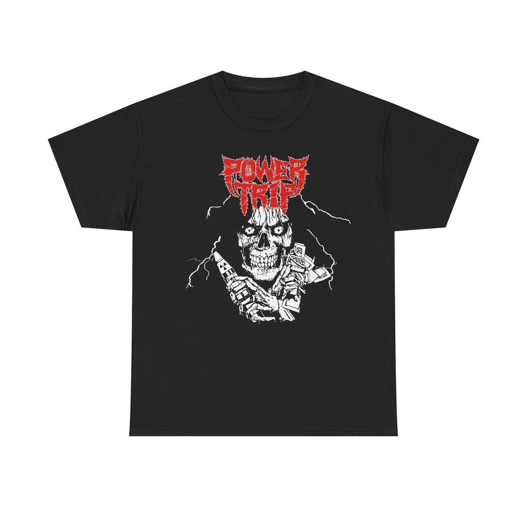 Power Trip T-Shirt Hardcore/Thrash Nails Municipal Waste DRI Warbringer Iron Reagan Jesus Piece Unisex Heavy Cotton T-Shirt S-5XL