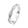 925 Sterling Silver Simple Rings for Women Wedding Engagement Heart Rings with Zircon  Female Jewelry 2025