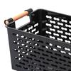 Plastic Storage Basket Multifunctional Portable Hollow Desktop Storage Baskets with Handle for