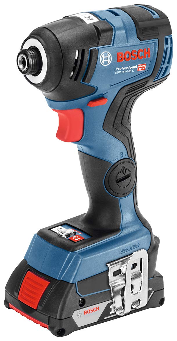 

Bosch Professional 18V Cordless Impact Driver x Carrying Case (3.0Ah 2, Charger, Included) GDR18V-200C3