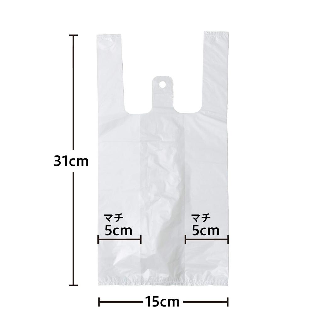 Chemische Japan Müll Plastik milchig 100 Blatt x 45 Größe hält 3 oder 4 350 ml Dosen Ost Japan West Japan 25 SS Handtasche Plastiktüte Tasche, Tasche, weiß,