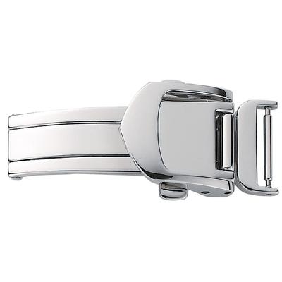 Leather Buckle Silver 18mm ZS0007P [Bambi] D-Buckle