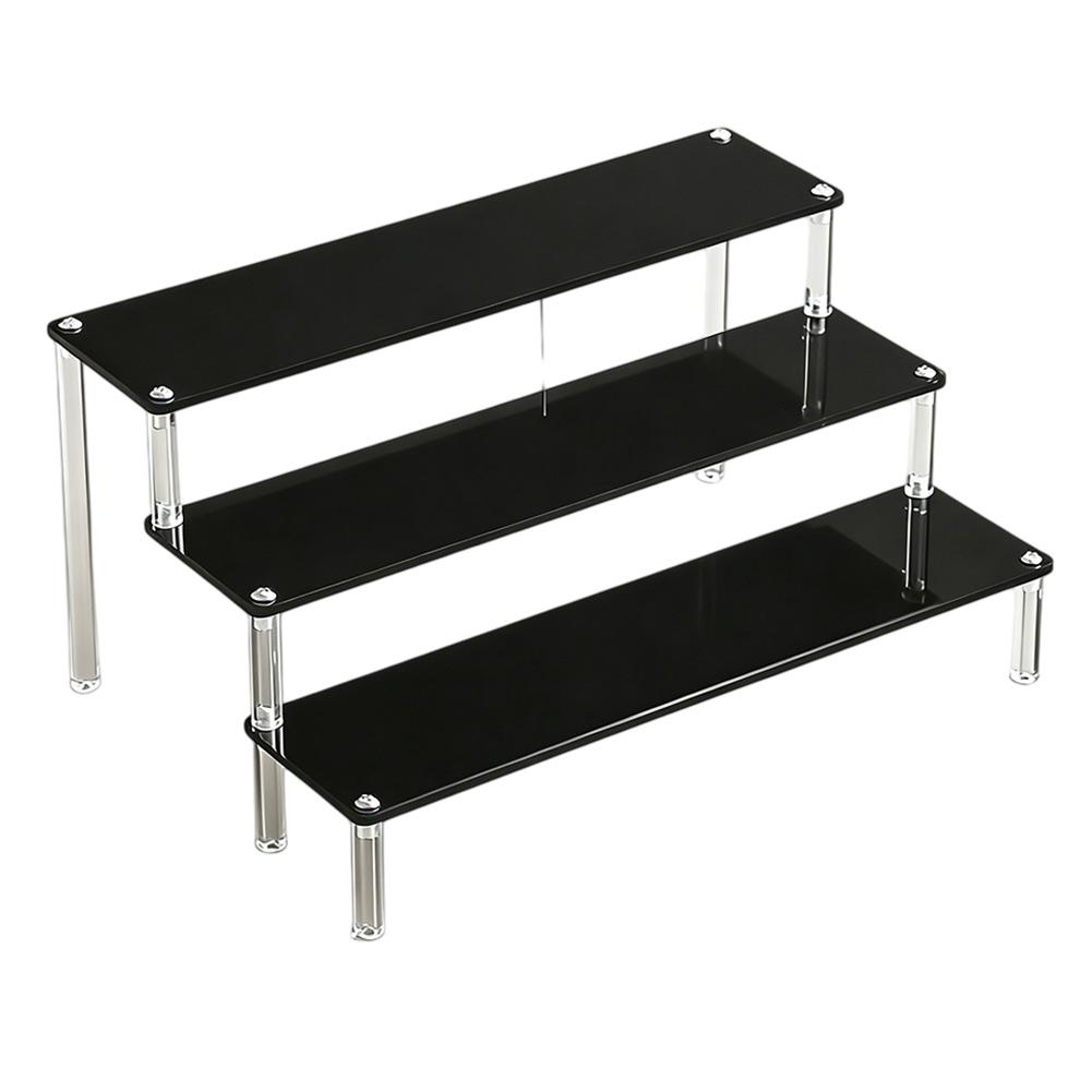 1 Pcs 1-5 Layers Acrylic Ladder Display Stand Perfume Doll Cakes Transparent Acrylic Storage Display Rack