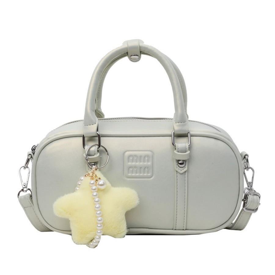 Trendy Korean Style Beaded Pillow Shoulder Bag For Women 2024 Spring Collection