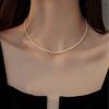 Elegant Freshwater Pearl and Shell Bead Women's Necklace - High-End Design Choker and Clavicle Chain