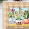 Cactus Silicone Stamp Set, Transparent Clear Stamp & Metal Cutting Dies for Card Making, Scrapbooking, Journaling, DIY Craft Kit
