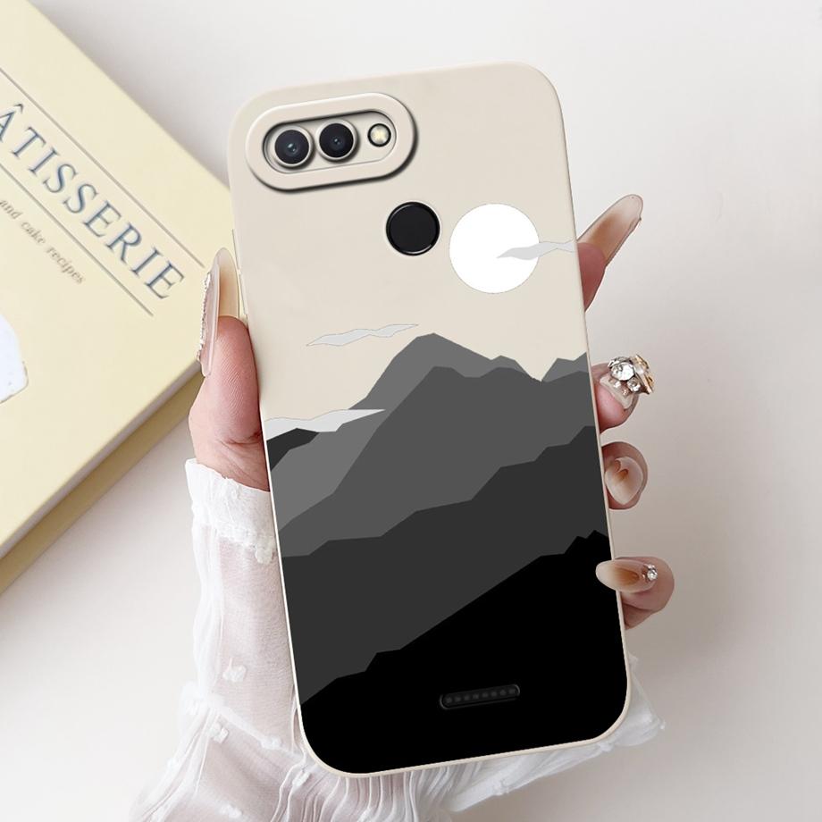 For Xiaomi Redmi 6 6A Case Soft Matte Silicone Capa Goothic Style Cartoon Panda Flower Back Cover For Redmi6 Redmi6a Coque Funda