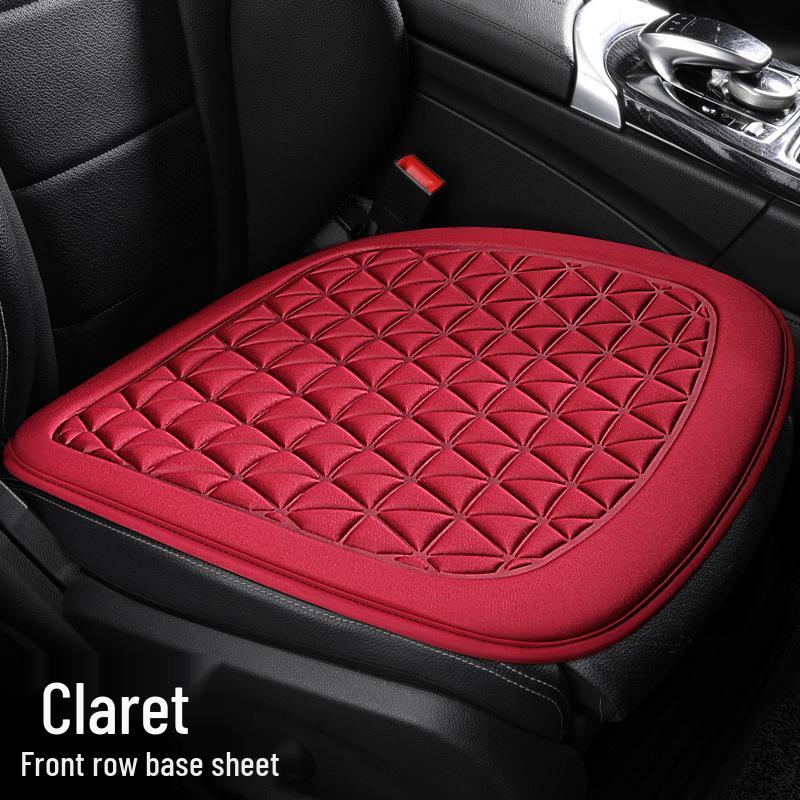 3D Fabric Car Seat Cushion Set - Breathable, Non-Slip, All Seasons, Suspended Style, Square Design.