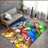 Anime Mario Bros Pattern Carpets Living Room Anti-Skid Area Rug Kids Bedroom Mats Yoga Mat Large Carpet Decor