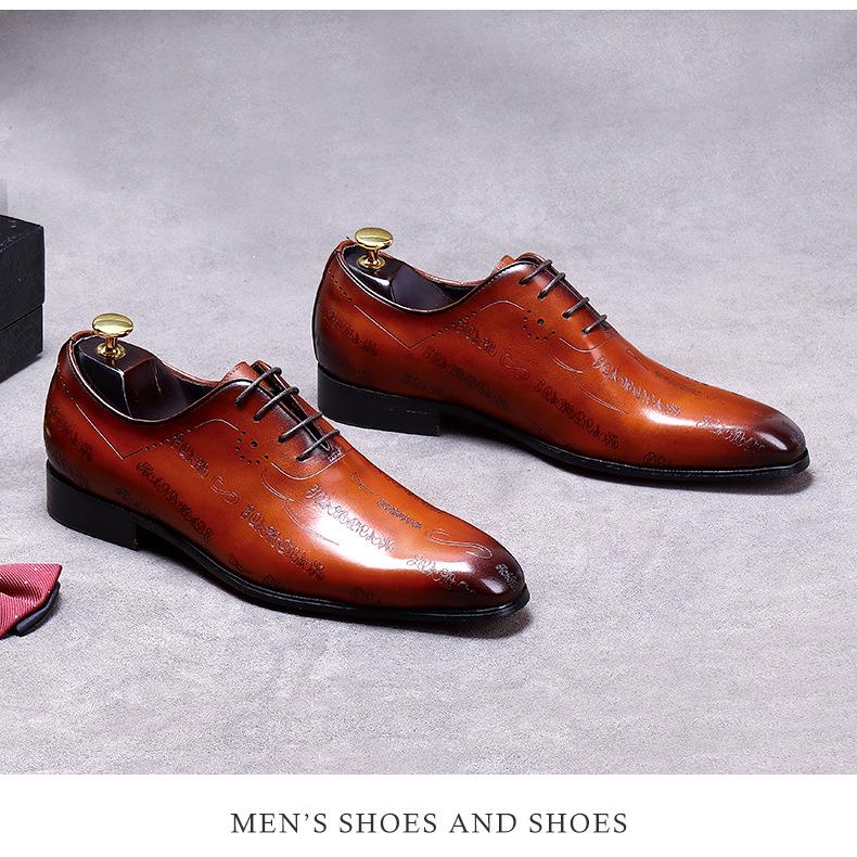 Vorverkauf: Formelle HerrenLederschuhe, Echtes Rindsleder, Britischer Stil, Kleine Größen verfügbar