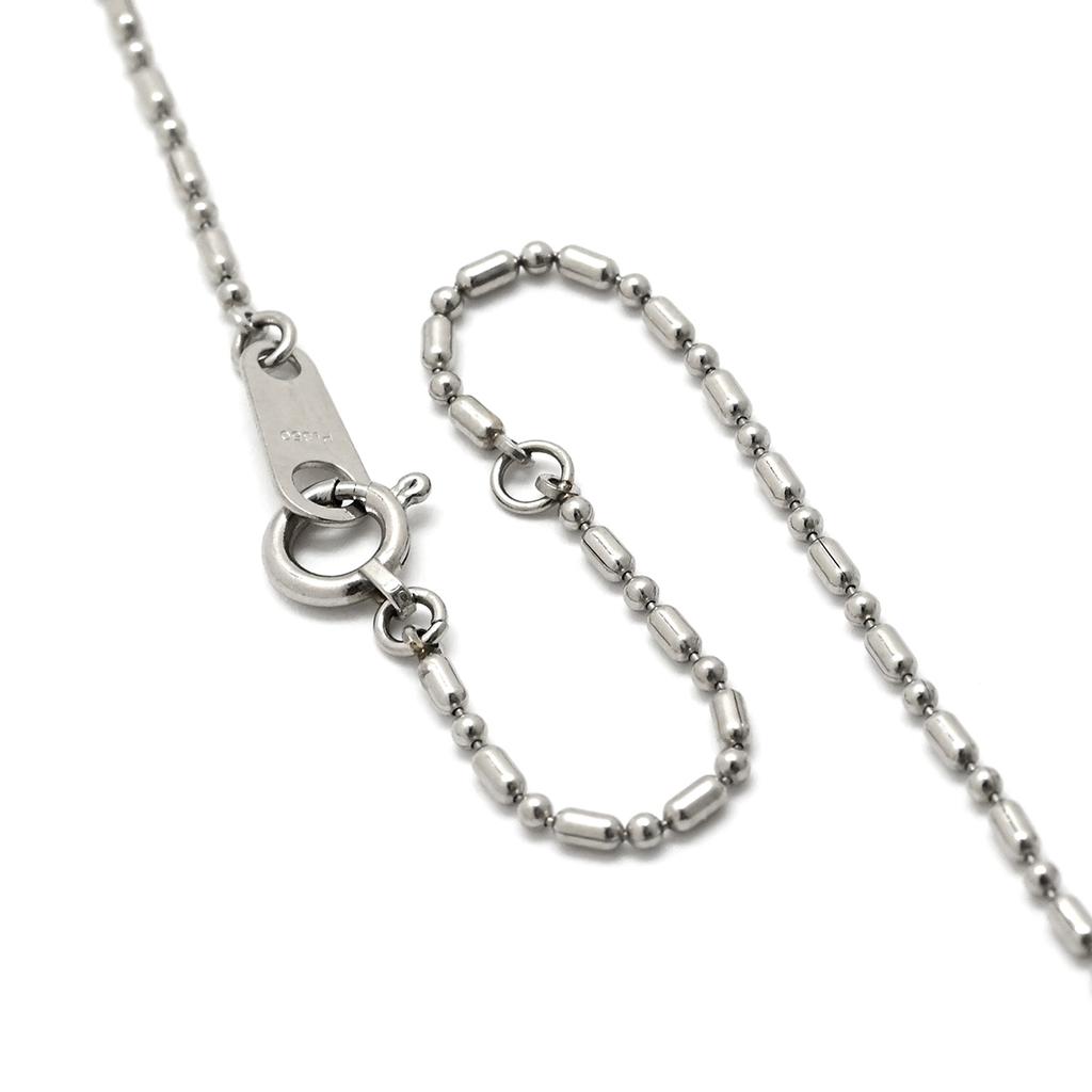 NON BRAND - Blue sapphire and diamondNecklace Pt900/sapphire Array
