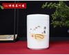 Cylindrical Tea Pot Ceramic Cover Sealed Storage Powder Paste Pot Living Room Coffee Table Decorative Tea Container Ceramic Pot