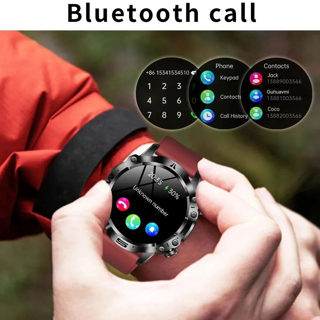 2025 New Smart Watch For Men Health Blood PressureBlood Oxygen Uric Acid Fitness Tracker Watches Bluetooth Call ECG Smartwatch