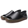 Genuine Leather Women's Korean Style Slip-On Shoes for Students, Expectant Mothers, and Mothers
